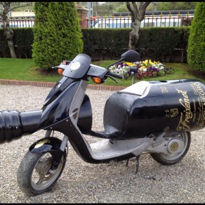 The Freixenet bike at their HQ outside of Barcelona