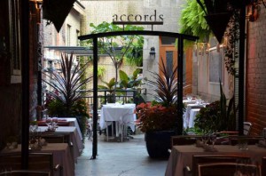 Al Fresco Dining at Accords in Montreal