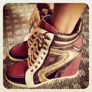 New Look High Top Wedg Sneakers